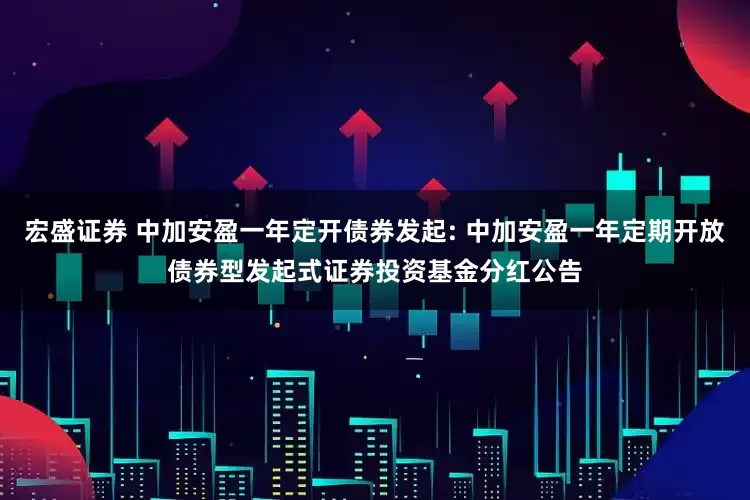 宏盛证券 中加安盈一年定开债券发起: 中加安盈一年定期开放债券型发起式证券投资基金分红公告