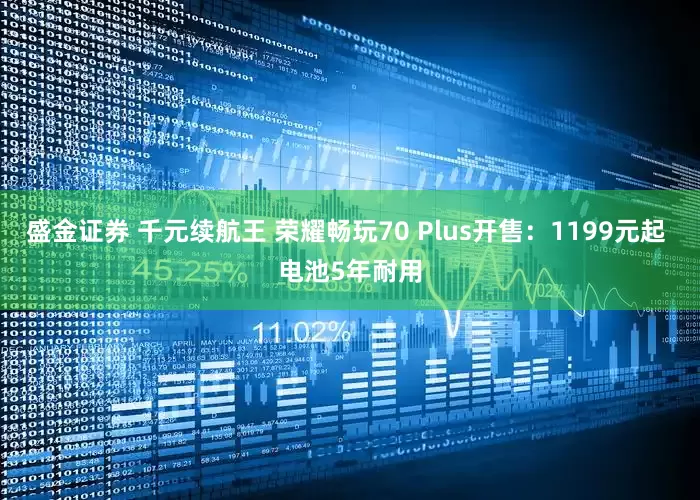 盛金证券 千元续航王 荣耀畅玩70 Plus开售：1199元起 电池5年耐用
