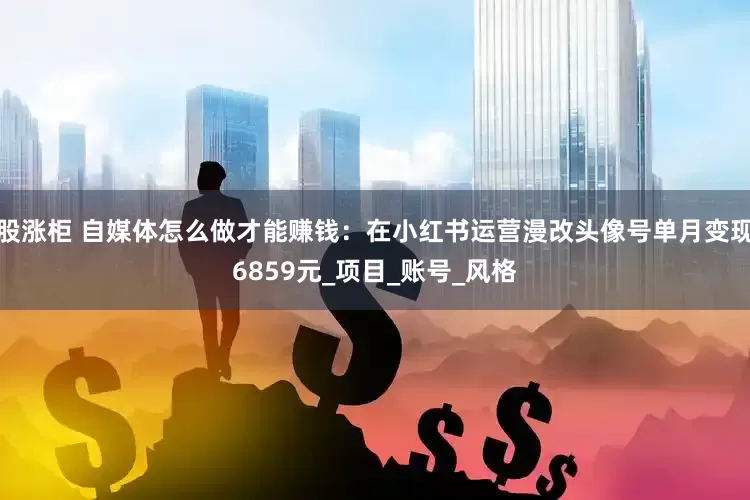 股涨柜 自媒体怎么做才能赚钱：在小红书运营漫改头像号单月变现6859元_项目_账号_风格